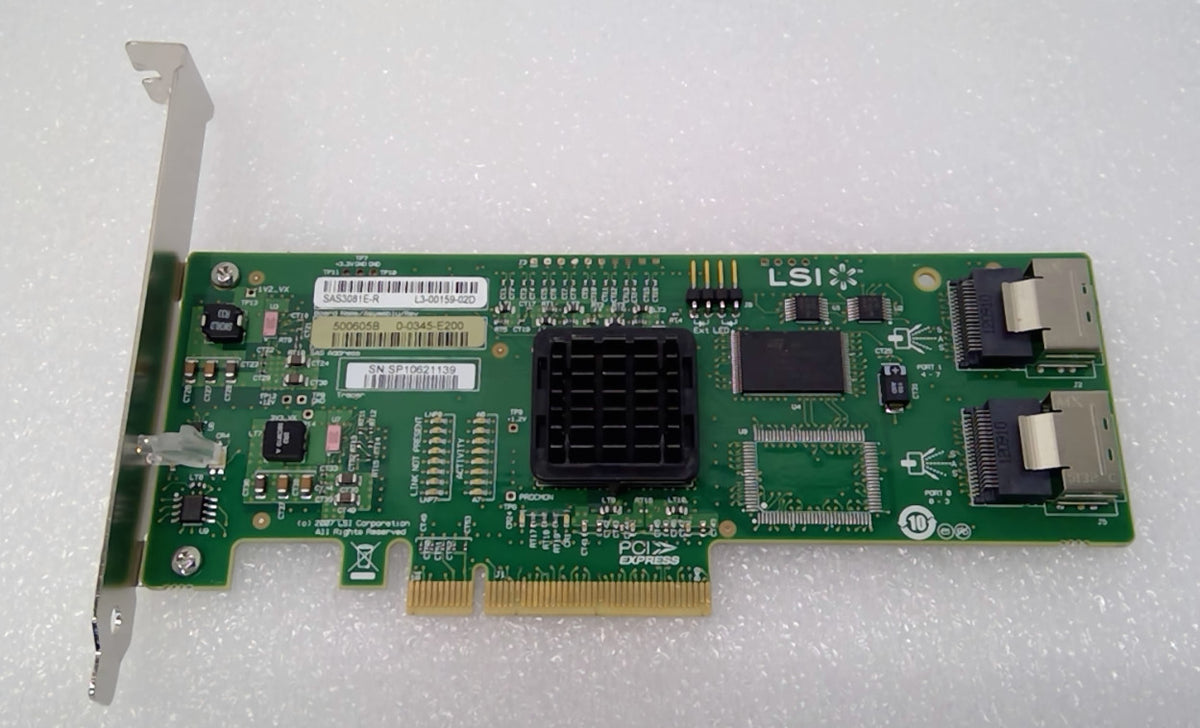 LSI SAS3081E-R 8-Port SAS/SATA 3Gb/s HBA HOST BUS ADAPTER