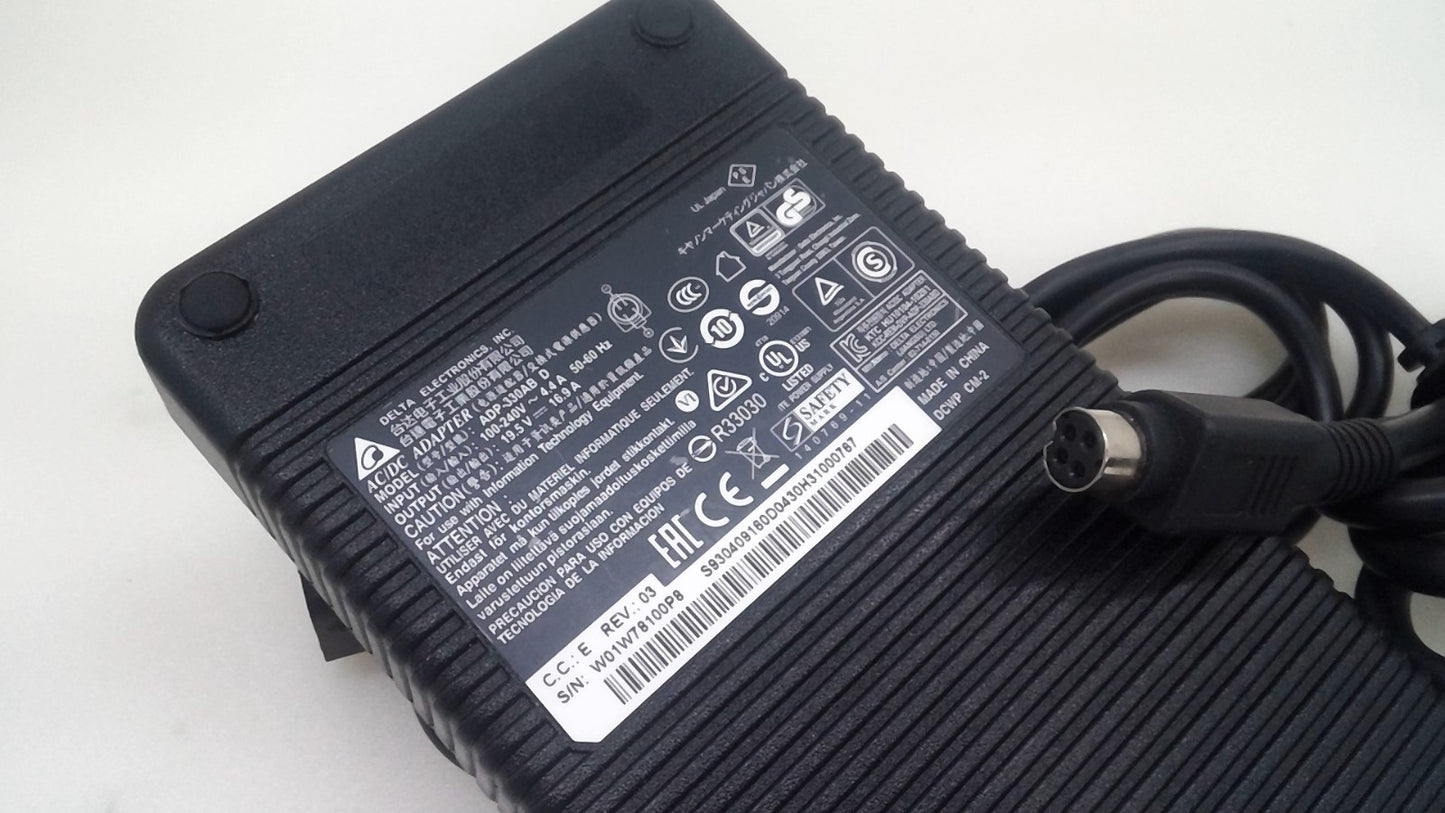 Delta 19.5V 16.9A 330W AC Adapter ADP-330AB D Clevo P870DM3-G P775DM3 P570WM
