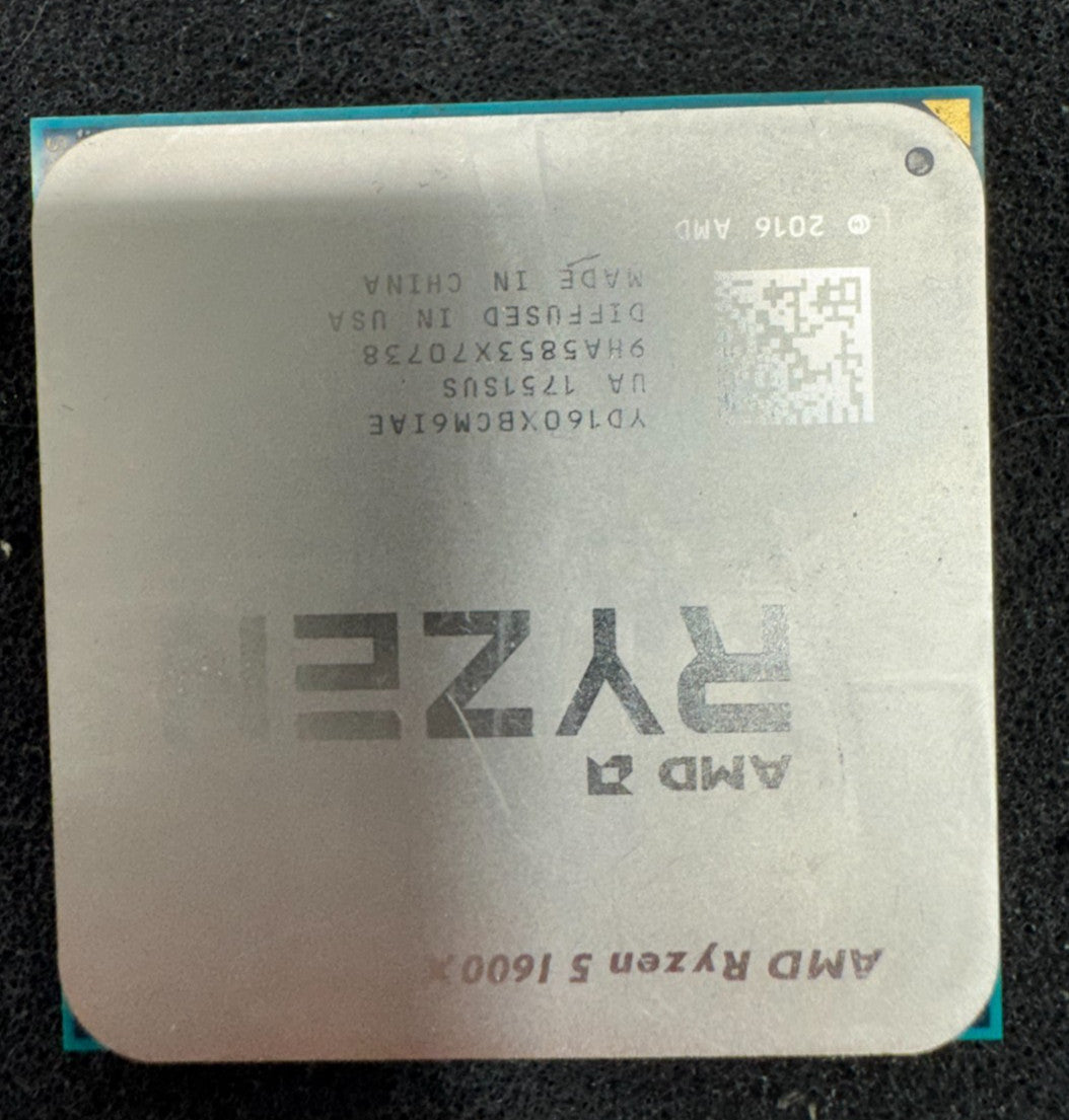AMD Ryzen 5 1600X Desktop Processor 3.6GHz, 6-Core, 12-Thread Socket AM4 Tested