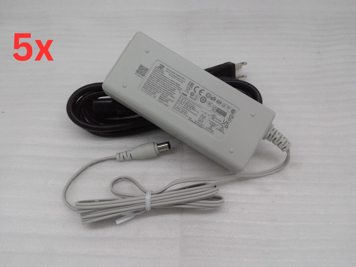 Lot of 5 Mass Power S065-1A120500B3 Power Supply Adapter  with Cable Tip 6.0mm