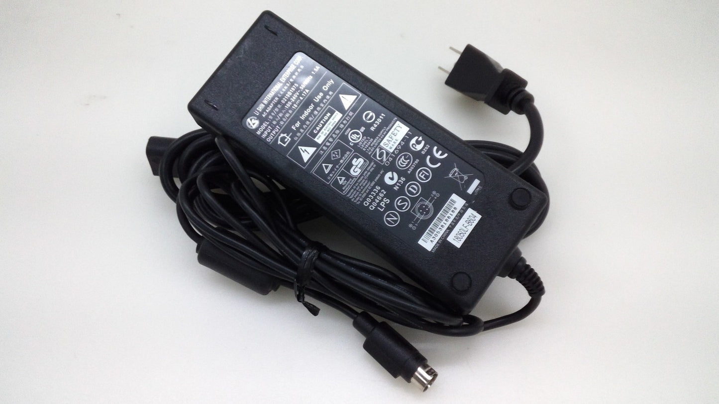 Genuine Li Shin AC Power Adapter 0219B1875 Charger 18V 4.17A 75W 4-Pin Plug