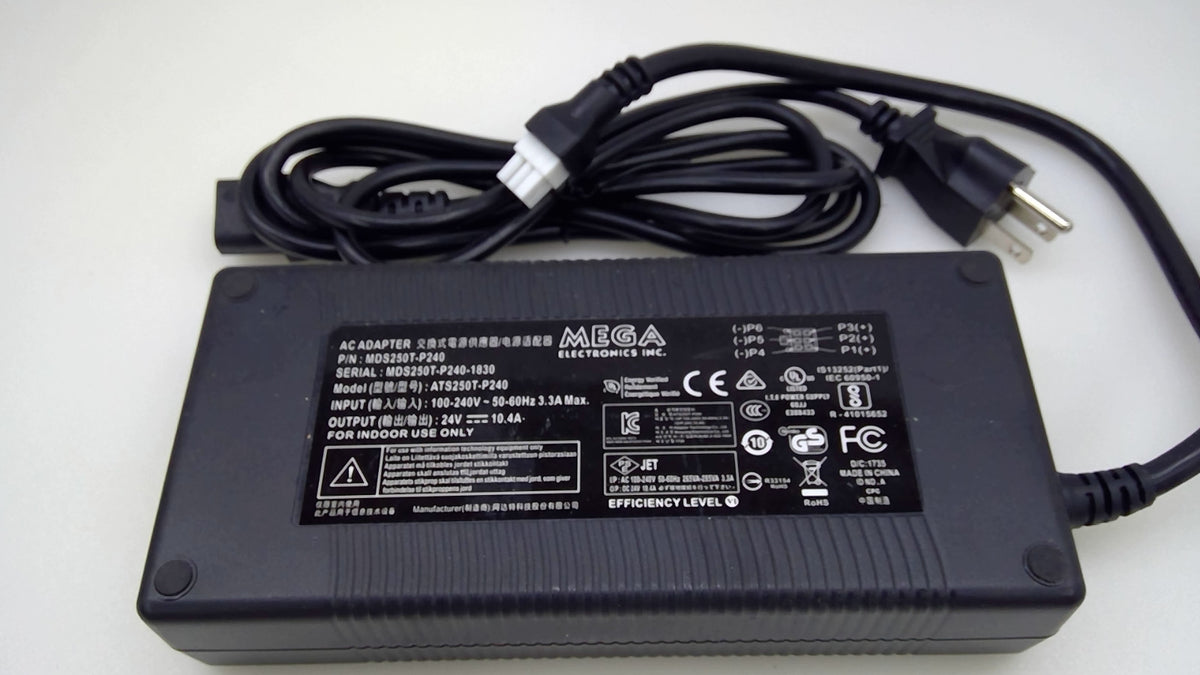 MEGA Electronics ATS250T-P240 250W AC/DC Power Supply 24V 10.4A 6-Pin MDS250T-P2