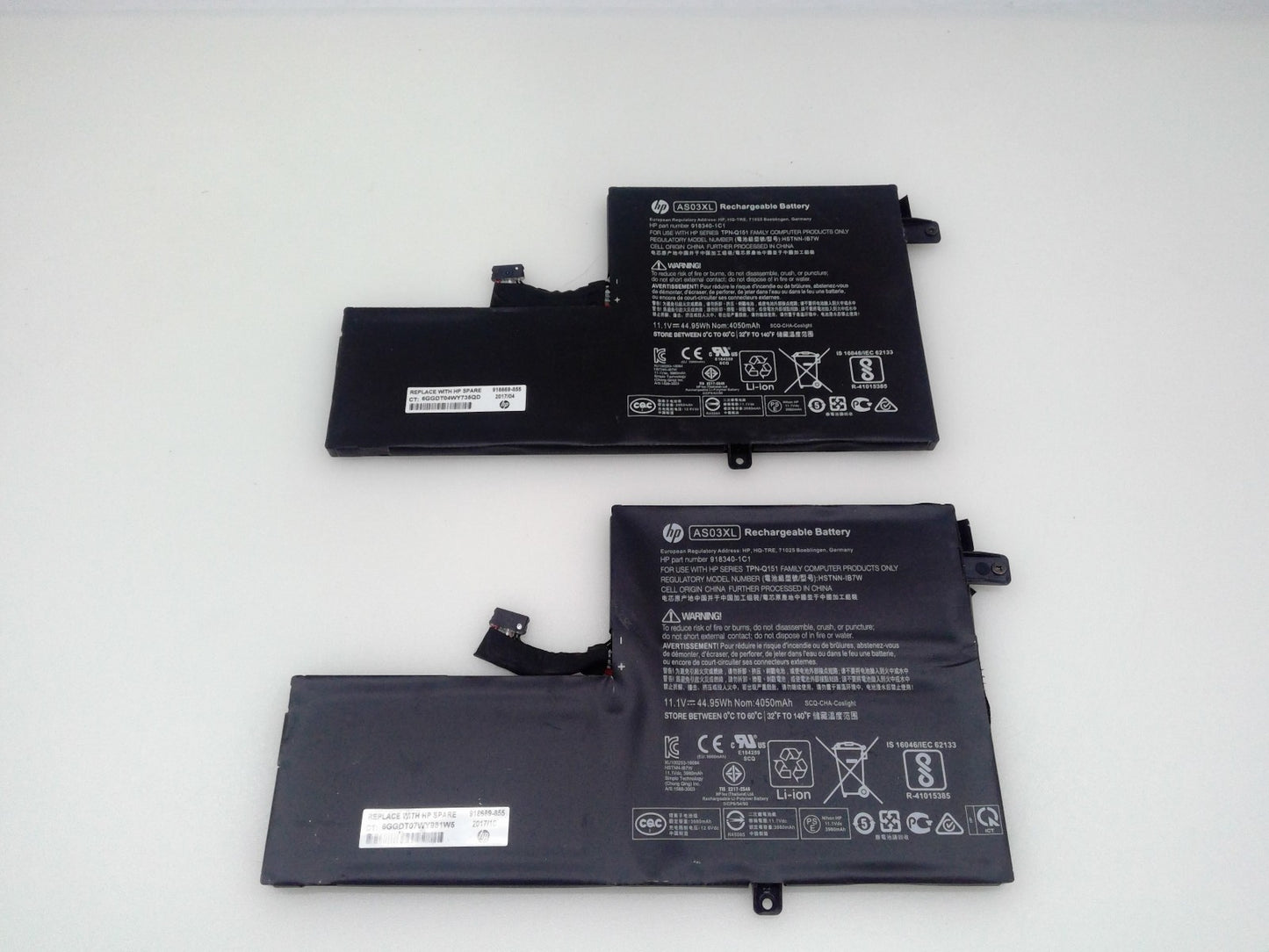 Lot of 2 Genuine AS03XL Battery For HP Chromebook 11 G5 HSTNN-IB7W 918340-1C1