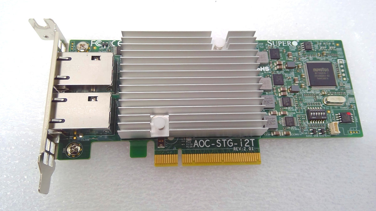 Supermicro AOC-STG-i2T Rev 2.01 Intel X540-T2 Dual Port 10Gb RJ45 NIC *Read*