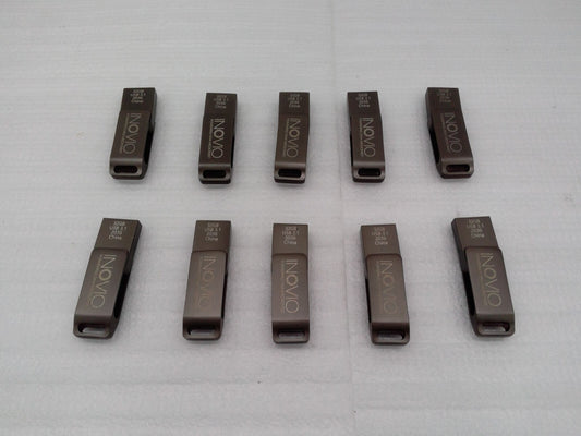 Lot of 10  INOVIO 32GB USB 3.0 &  Type-C Flash Drive Dual Port Sticks C3-U3.1D2