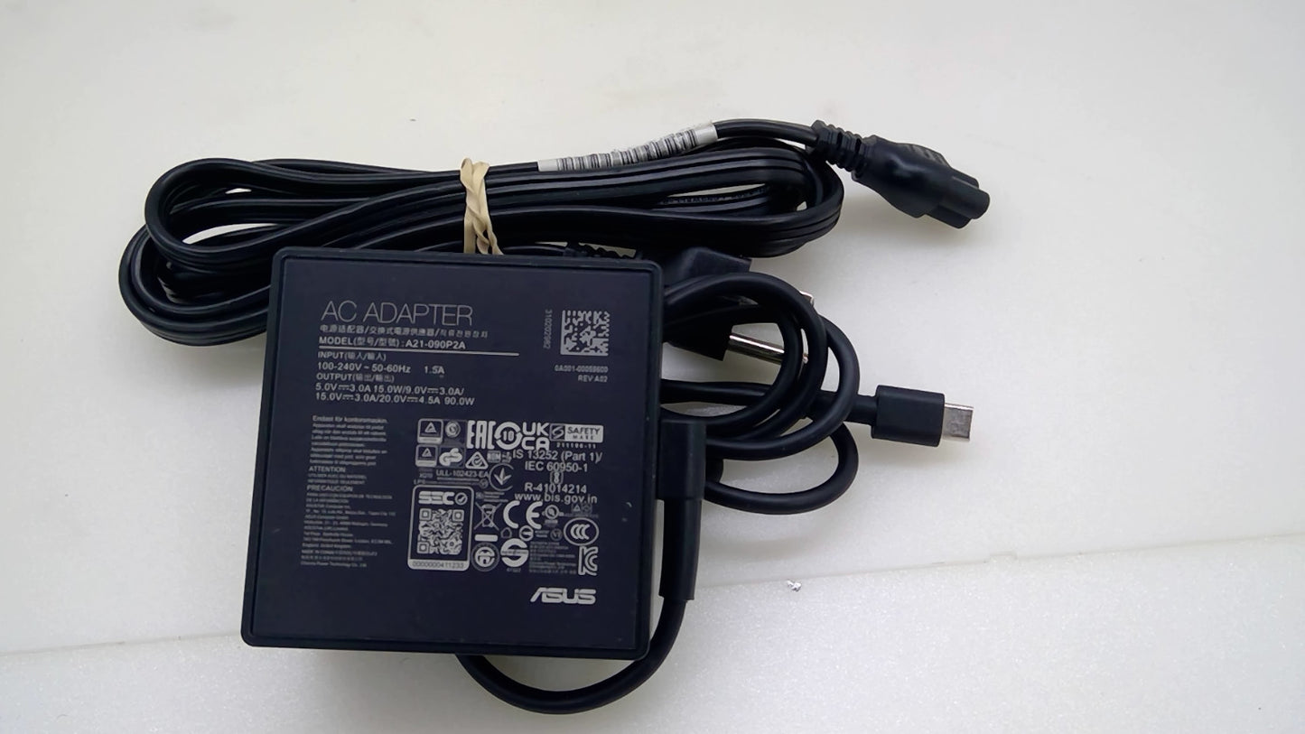 ASUS A21-090P2A 90W USB-C AC Adapter 20V 4.5A VivoBook ZenBook ExpertBook