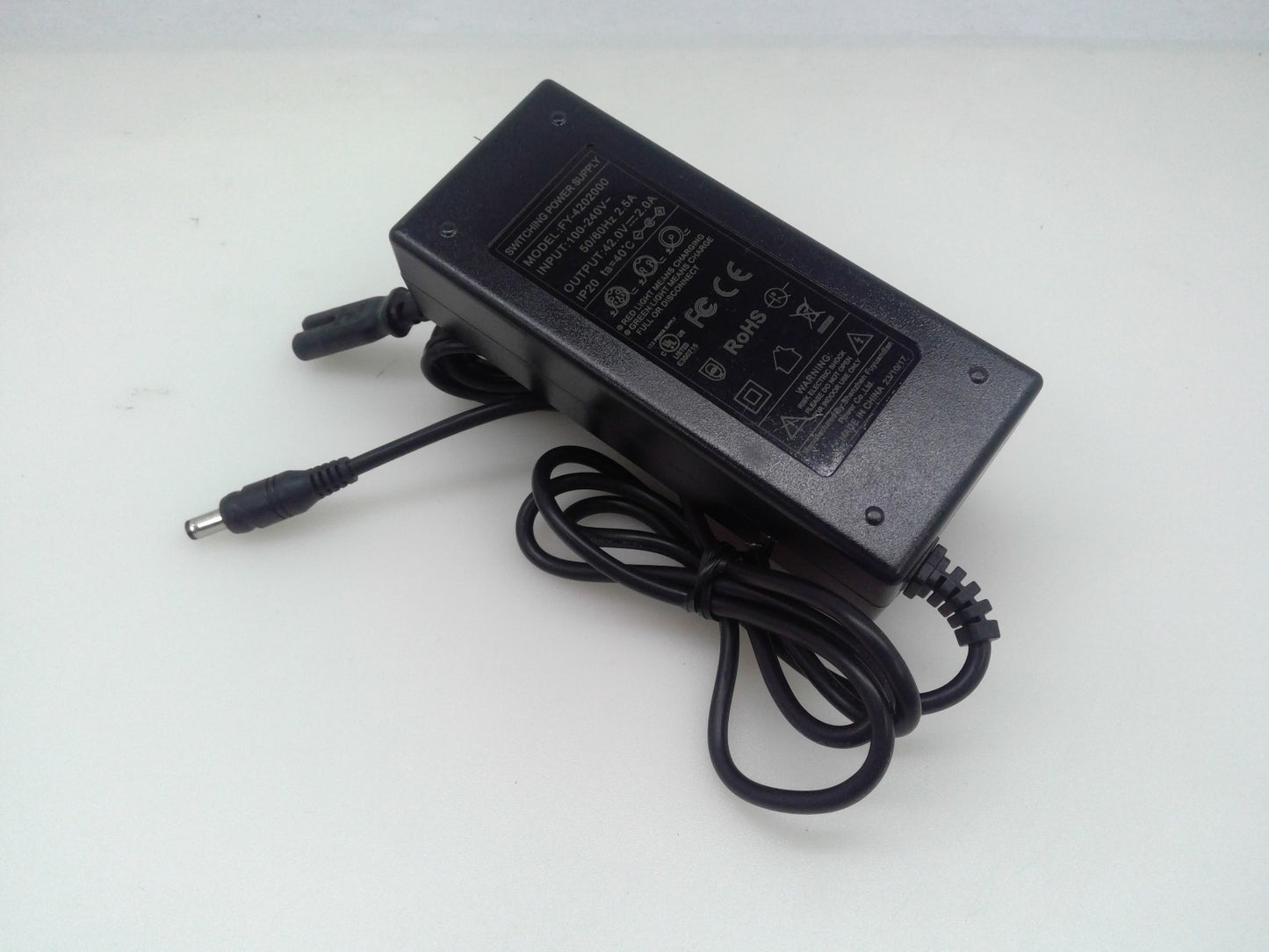 FUYUANDIAN 42V 2A Power Supply Charger Switching Model FY-4202000 Tip 5.5*2.5mm