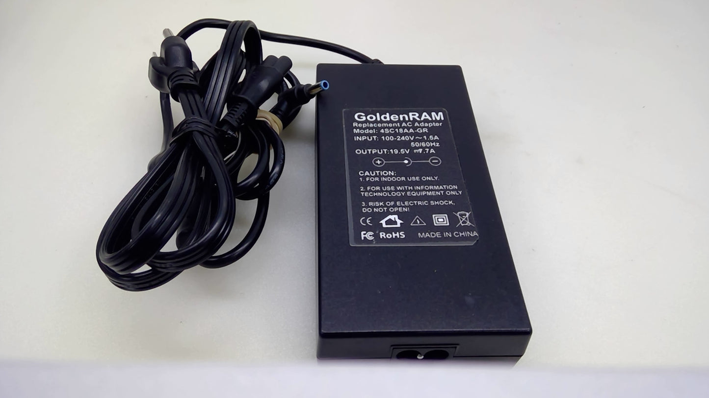 GoldenRAM 150W Replacement Adapter for HP ZBook 4SC18AA 19.5V 7.7A 4.5mm