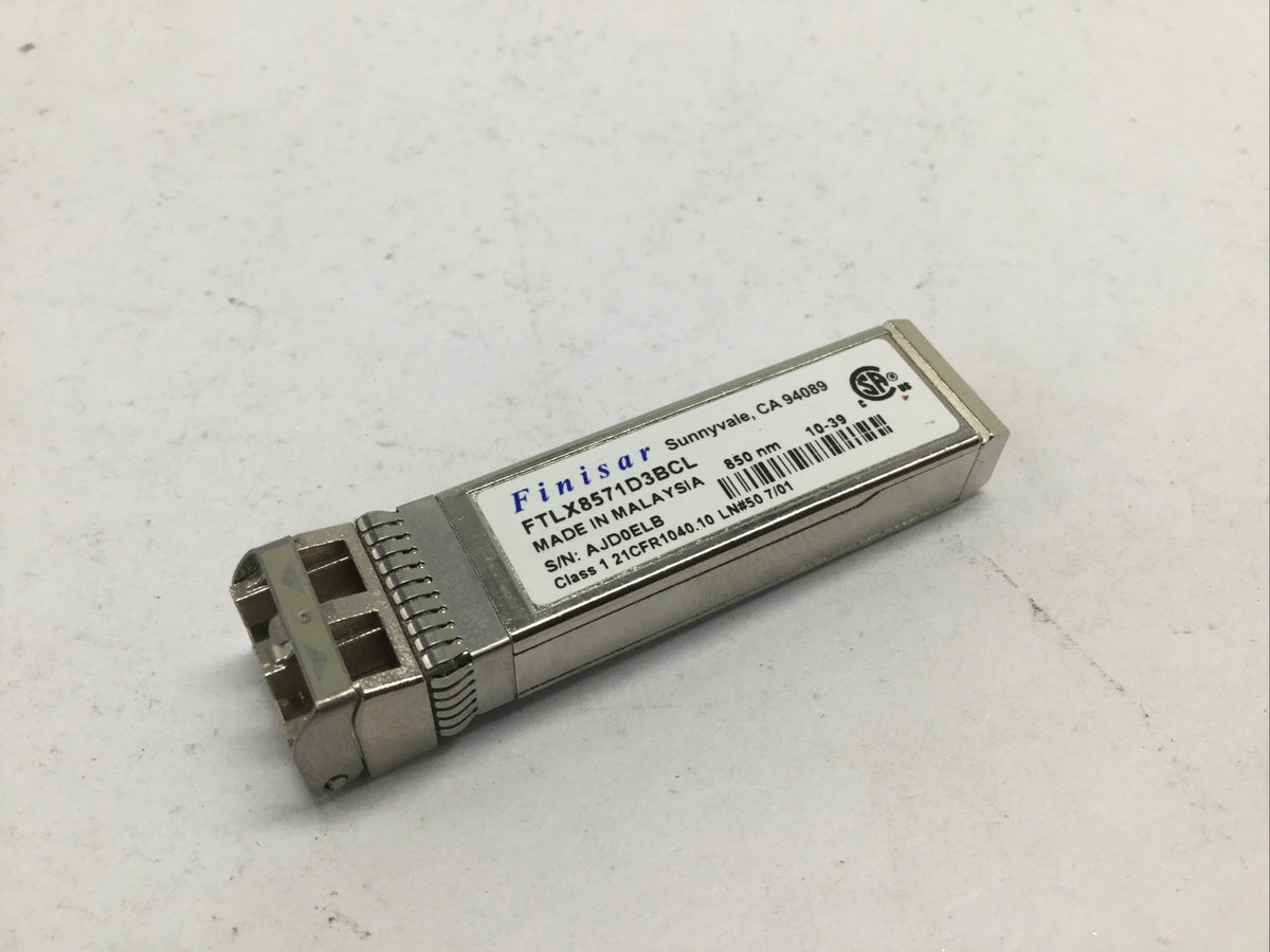 Lot of 10 Finisar FTLX8571D3BCL 10GBASE-SR 10Gb SFP+ MMF 850nm Transceiver