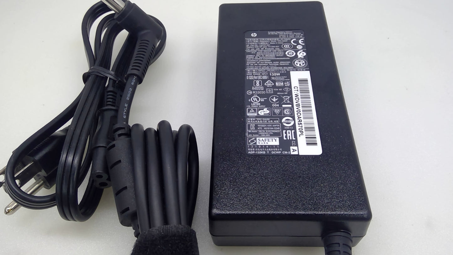 Genuine HP  135W  AC Adapter Charger 19.5V 6.92A TPC-DA59 740707-001 741344-001