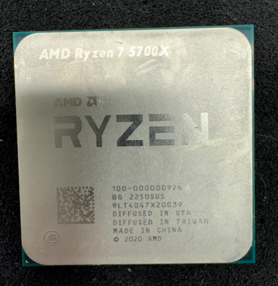AMD Ryzen 7 5700X Processor 3.4GHz, 8-Core Socket AM4 CPU