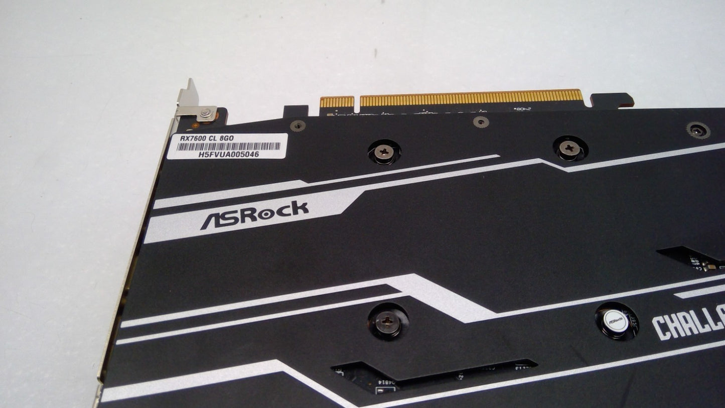 ASRock AMD Radeon RX 7600 Challenger OC 8GB GDDR6 Graphics Card (RX7600 CL 8GO)