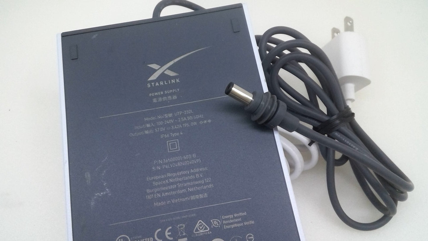 Geniune Starlink Standard Power Supply UTP-232L 57V 195W Gen 3 PN 36501001-503/B