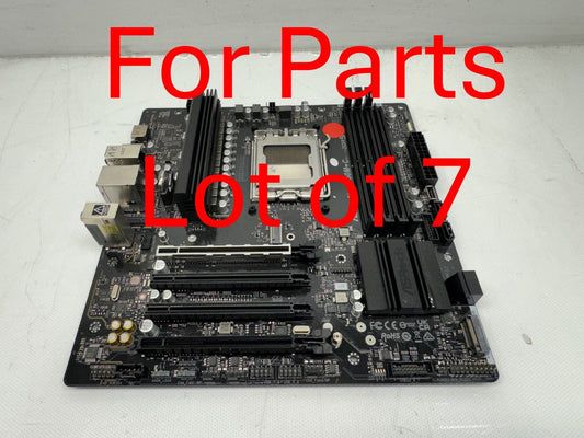 Lot of 7 *For Parts* ASRock B650M-C micro ATX Motherboard AMD No WIFI