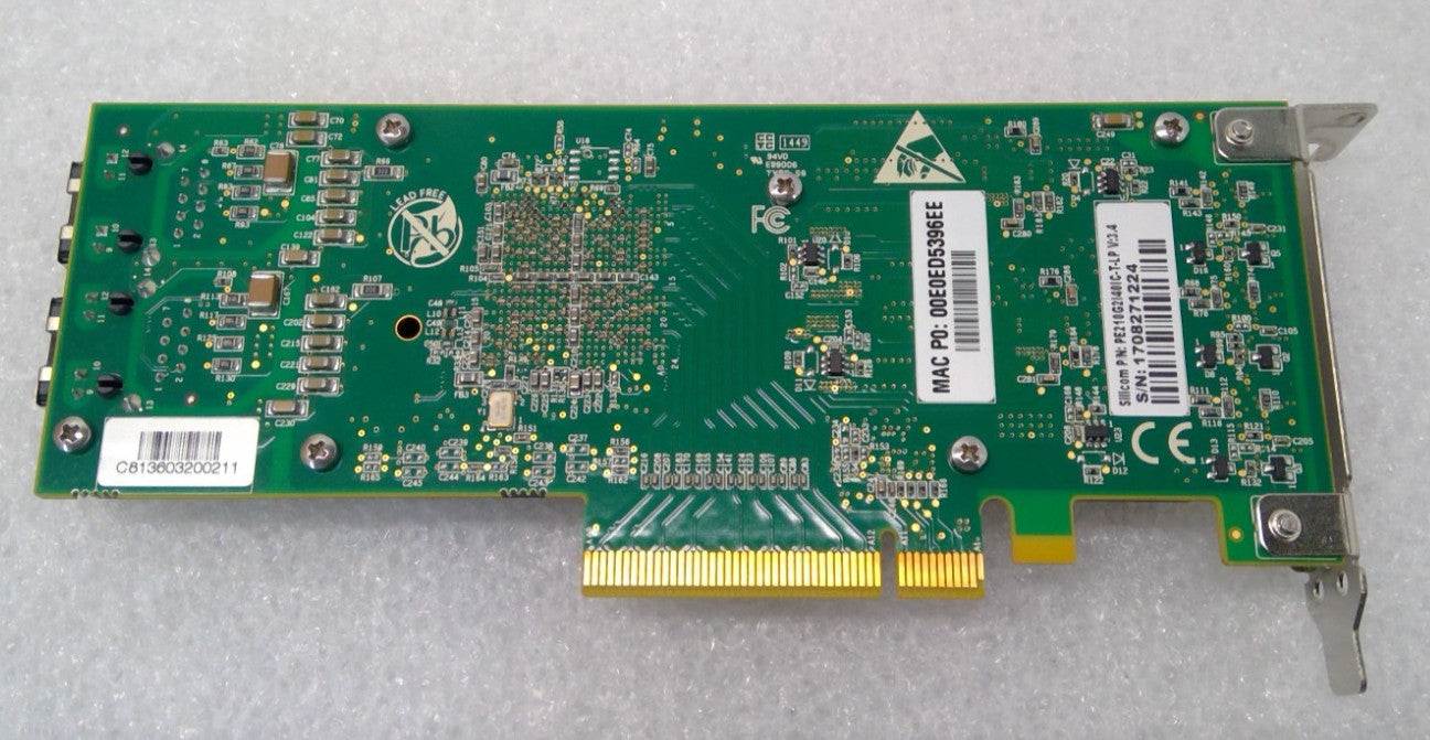 Silicom 10GB Dual Port Ethernet Adapter Card PE210G2I40IC-T-LP Low Profile