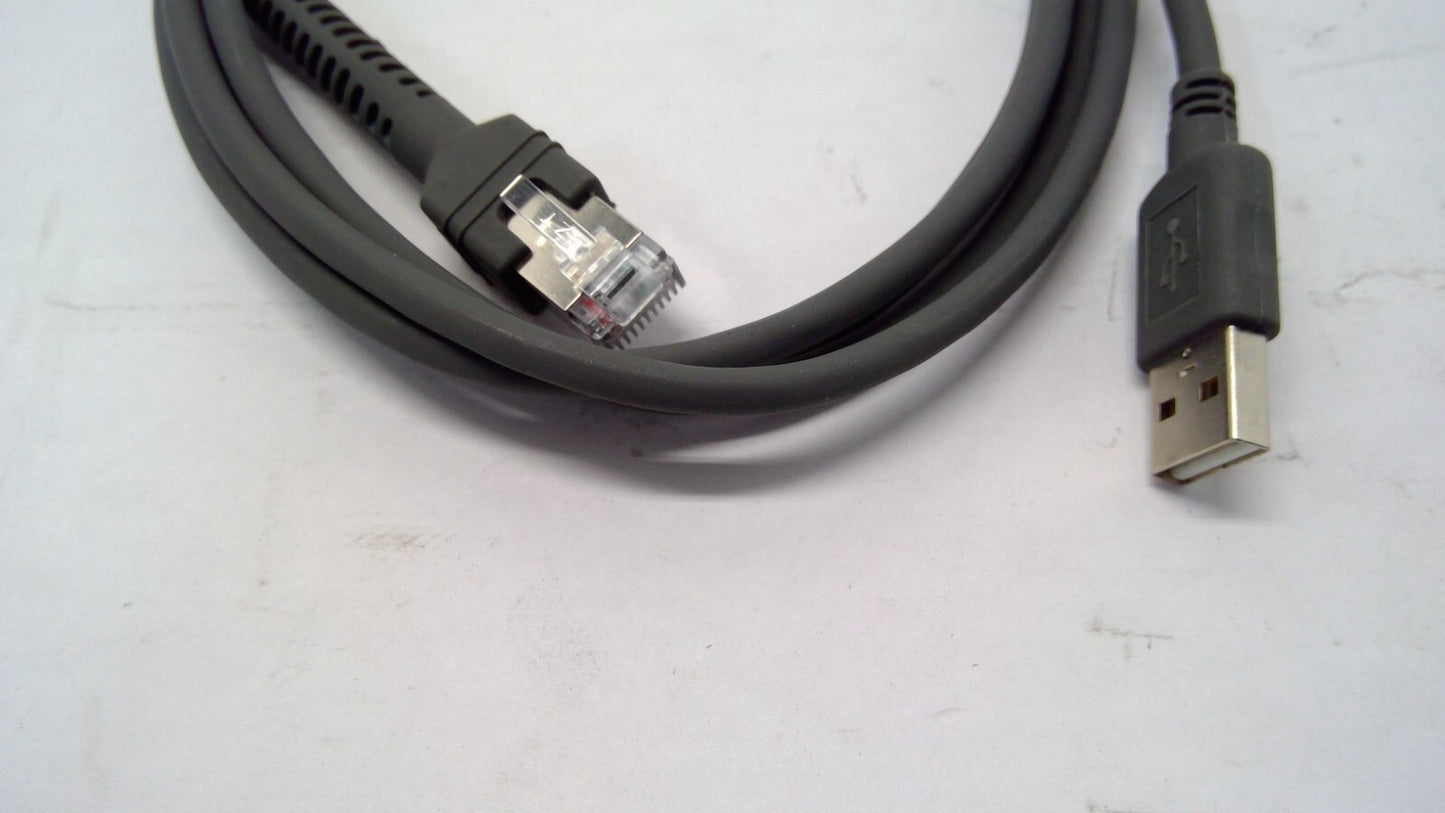 NEW Zebra Barcode Scanner USB Data Transfer Cable CBA-U21-S07ZBR 7ft