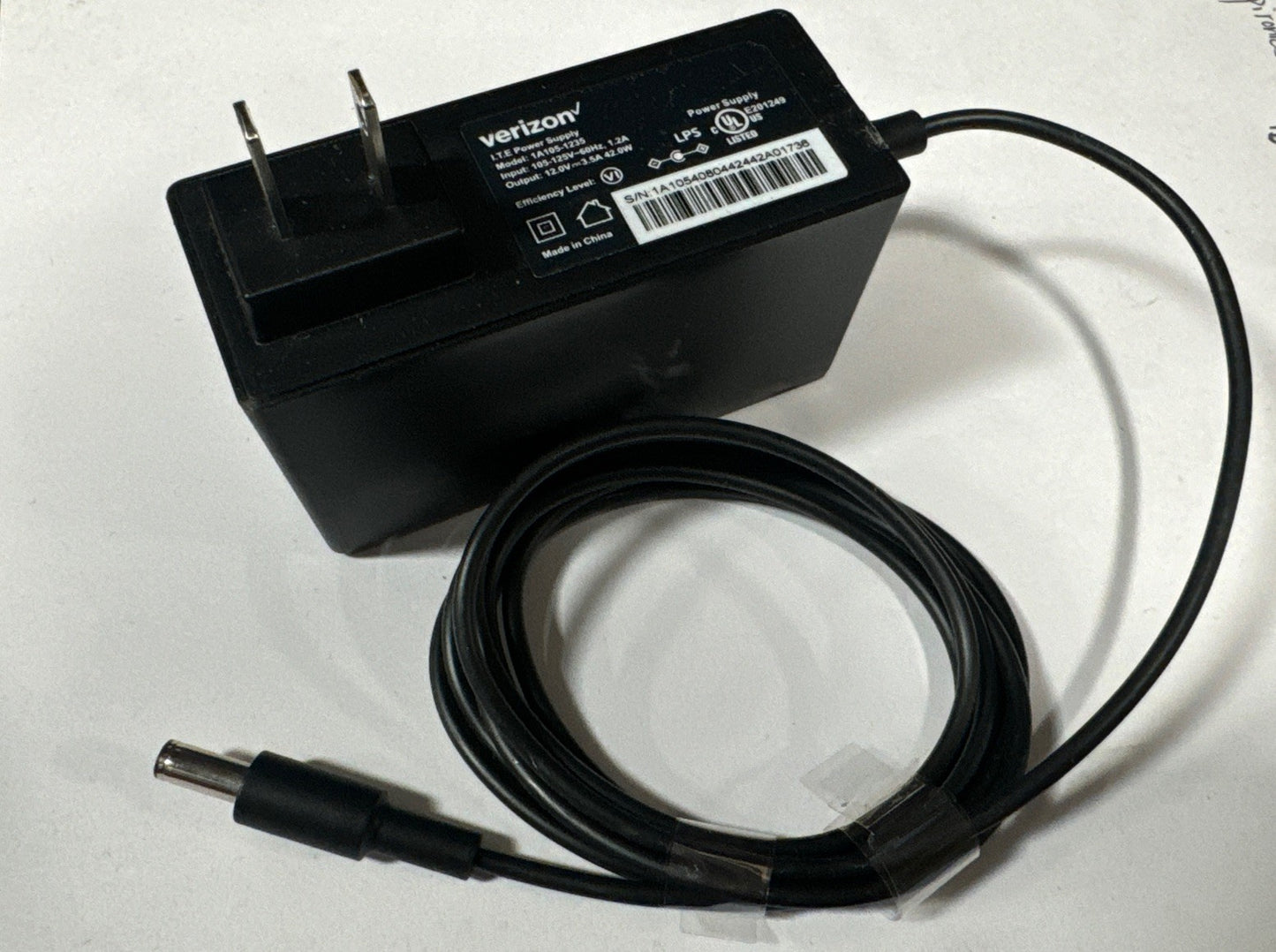 Universal Verizon 12V 3.5A 42-Watt AC/DC Adapter Power Supply 1A105-1235