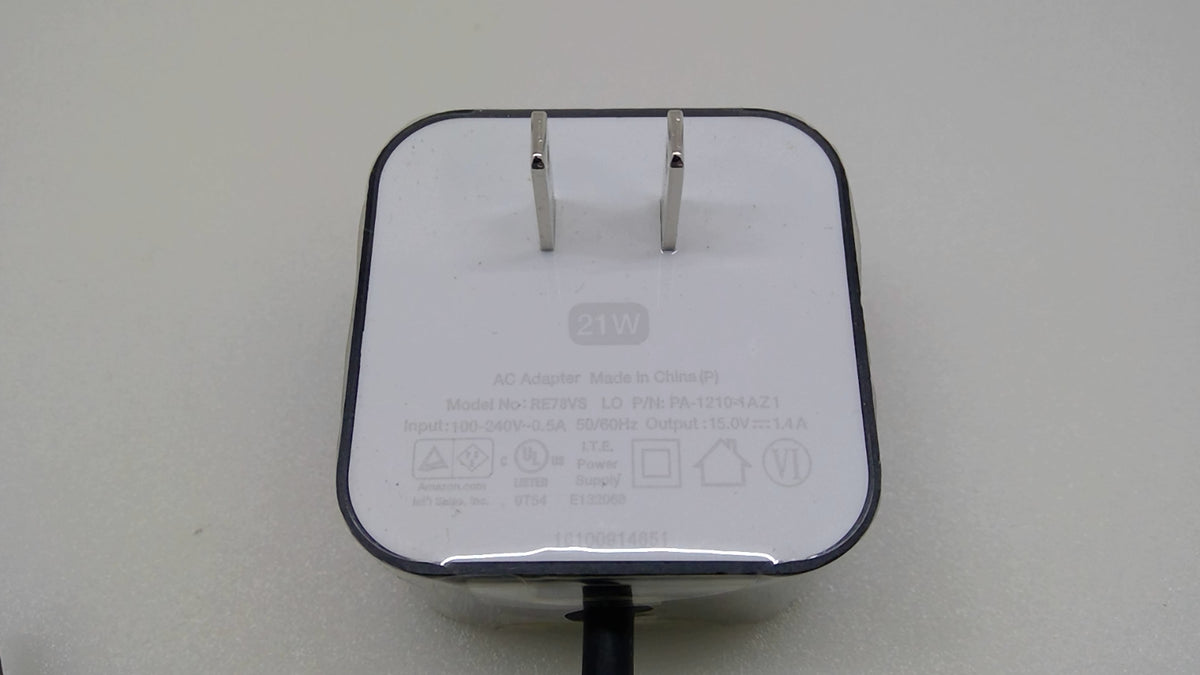 Genuine Amazon RE78VS 21W 15V 1.4A AC Adapter PA-1210-1AZ1