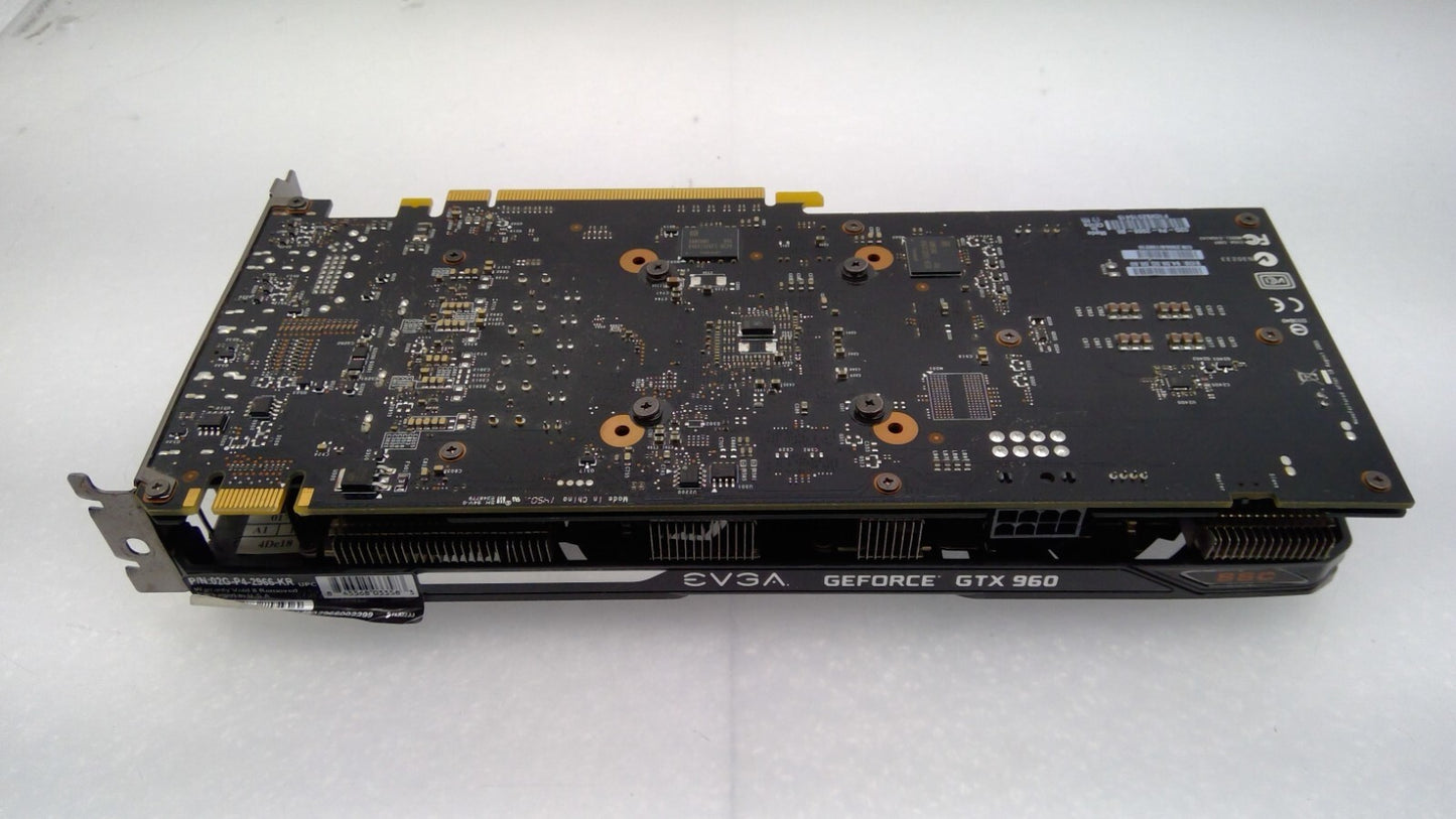 EVGA NVIDIA GeForce GTX 960 2GB GDDR5 Graphics Card P/N: 02G-P4-2966-KR