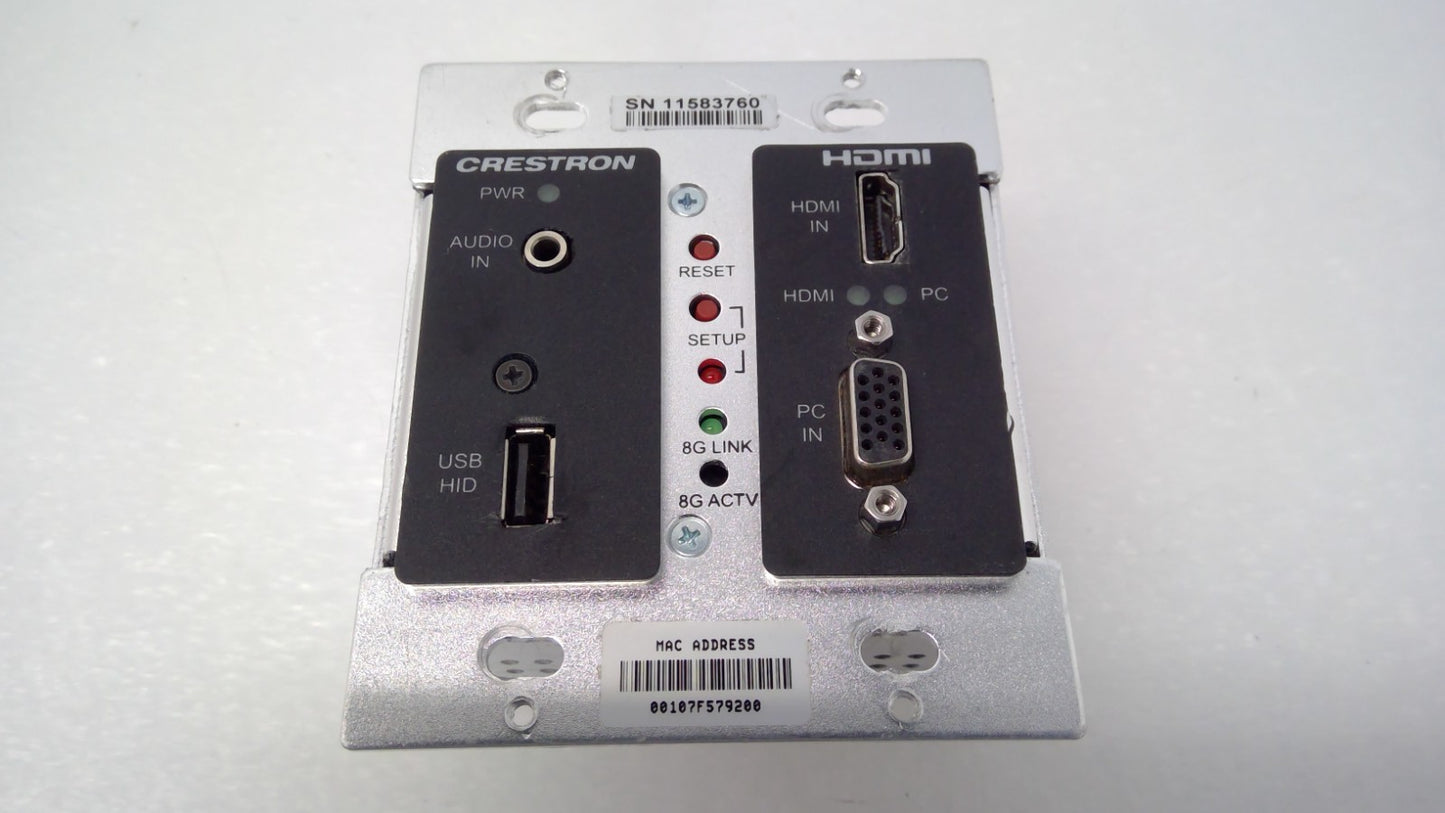 Crestron DM-TX-200-C-2G-B-T DigitalMedia Wall Plate 24V 0.7A 24G