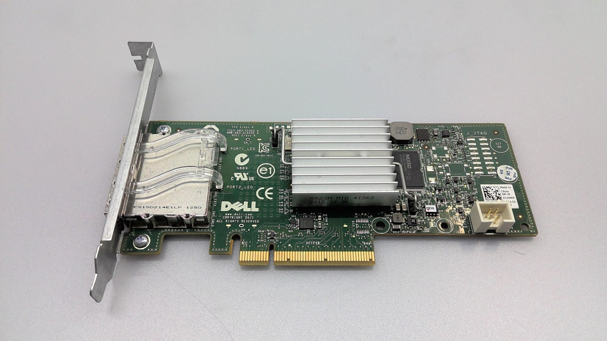Dell 12DNW 012DNW PERC H200E SAS 6G DUAL PCI-E HBA Controller Card Full Height