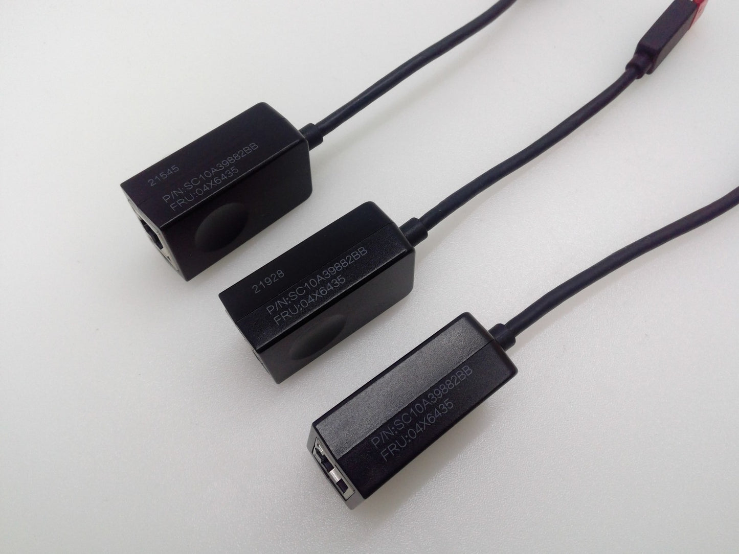 Lot of 3 Genuine Lenovo 04X6435 ThinkPad Ethernet RJ45 Extension Adapter