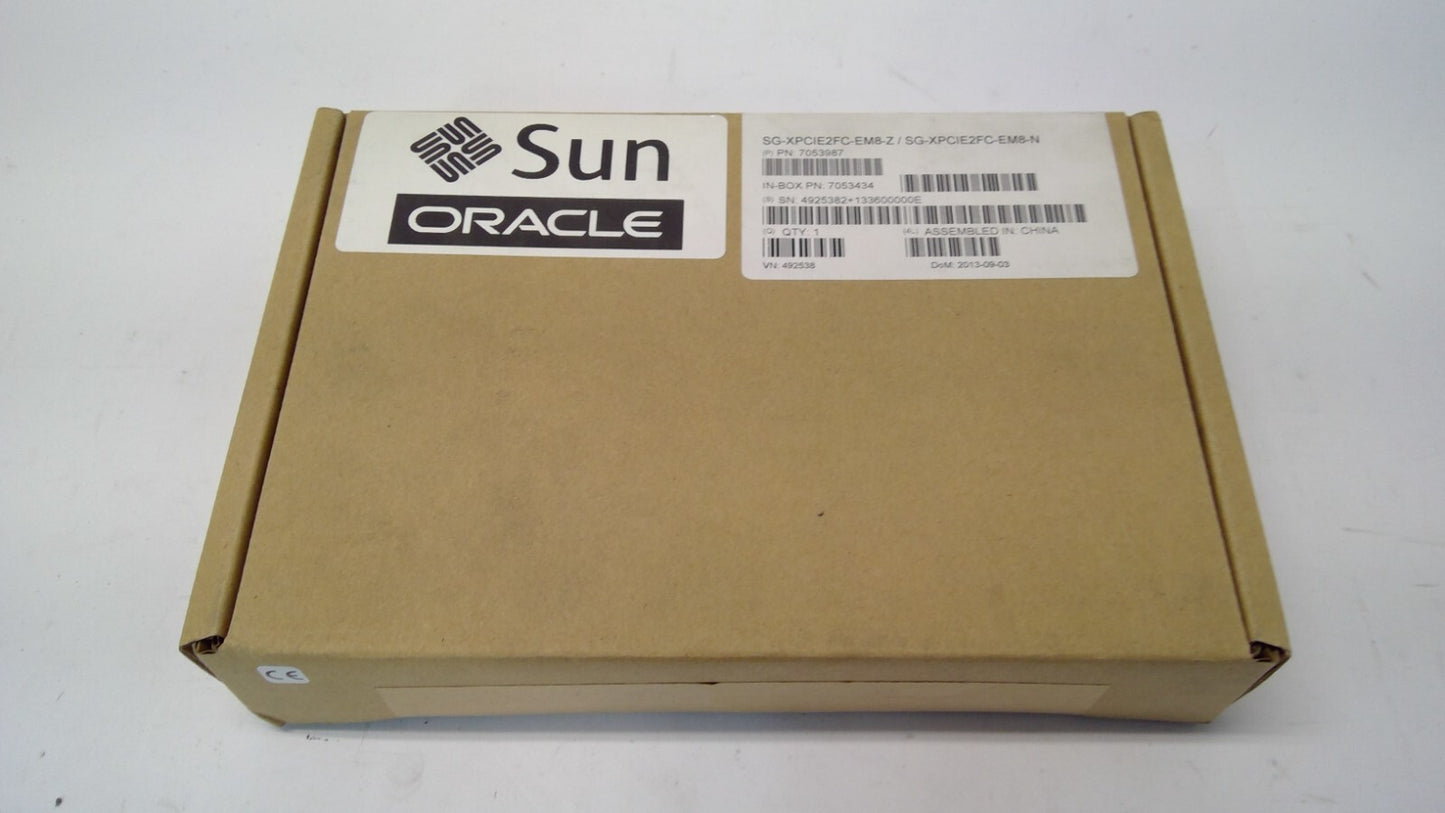 New Sun SG-XPCIE2FC-EM8-Z 8Gigabit/Sec PCI Express Dual FC Host Adapter w/SFP