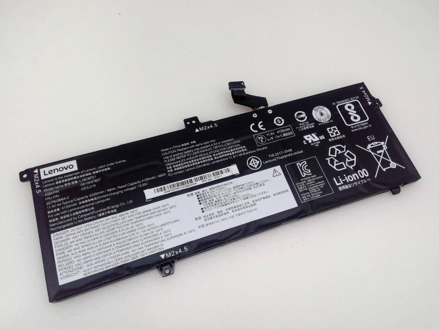 Genuine L18C6PD1 SB10K97657 11.4V 48Wh Battery for Lenovo ThinkPad X395 X390