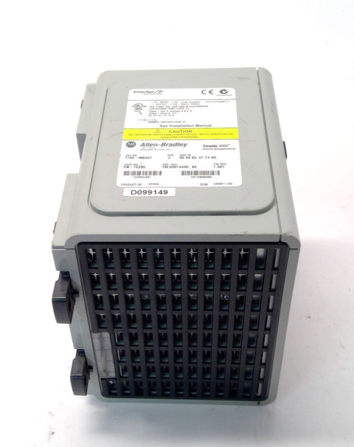 Allen Bradley 1783-MS06T Stratix 8000 6-Port Modular Managed Ethernet Switch