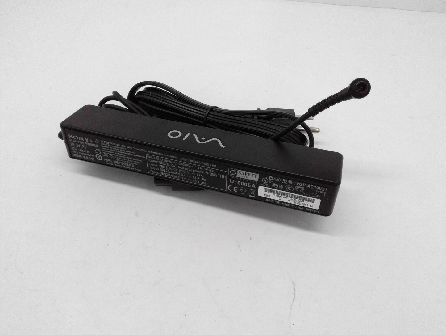 SONY VGP-AC19V51 4.7A for 19.5V Bravia KDL-50W829B 90W Original Slim USB Charger