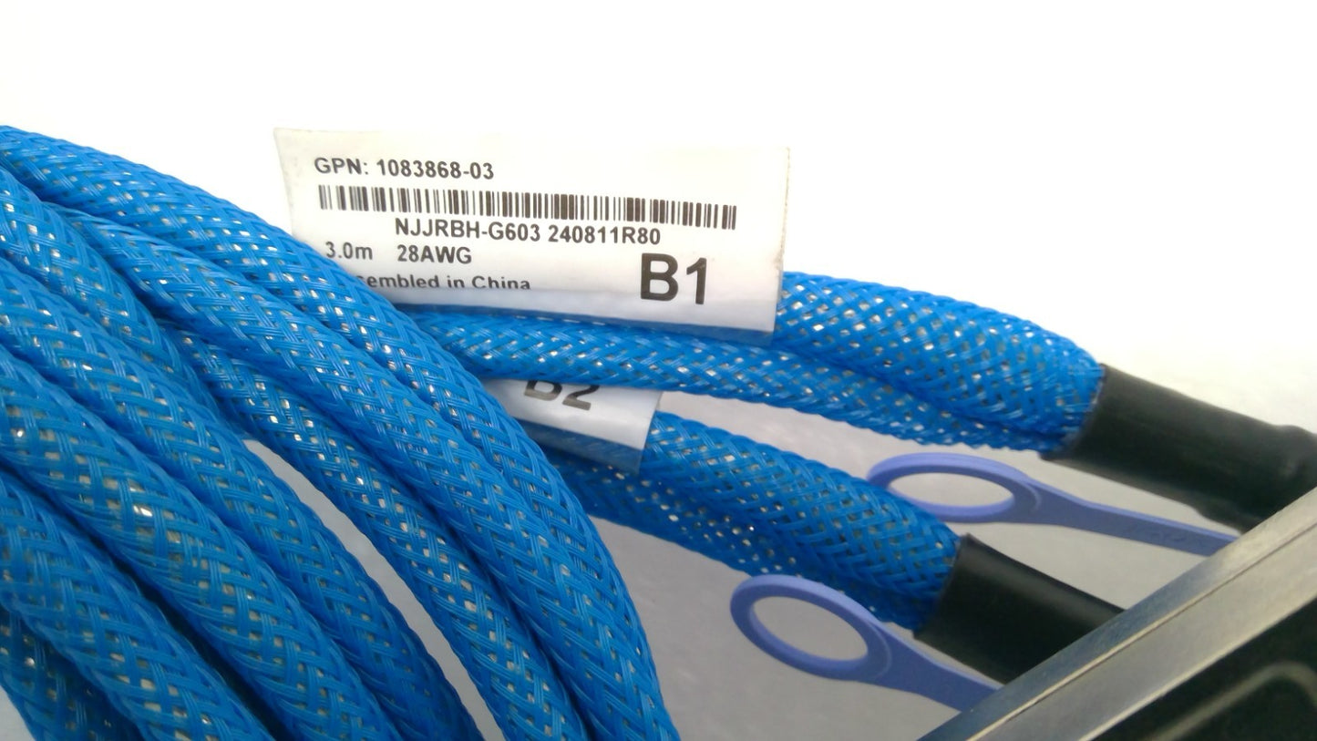 Amphenol 2X400G 2OSFP TO  2X400G QSFP112 DAC Breakout Cable 3M 28AWG NJJRBH-G603