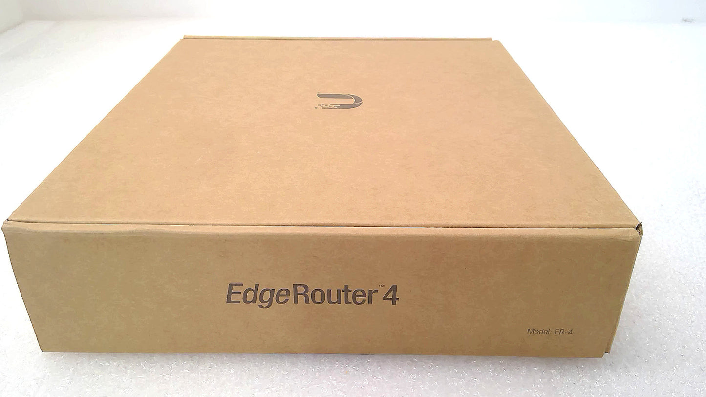 NEW Ubiquiti Networks EdgeRouter 4 ER-4 Black Wired Router 4-Port RJ-45 USB