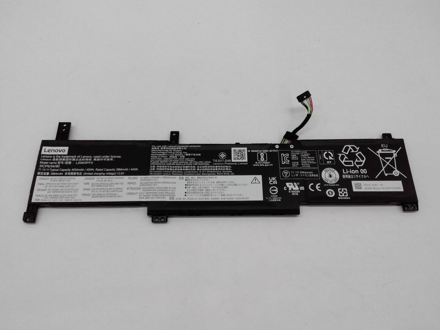 Genuine L20M3PF0 Battery for Lenovo IdeaPad 3 14ITL6 15ITL6 L20C3PF0 L20L3PF0