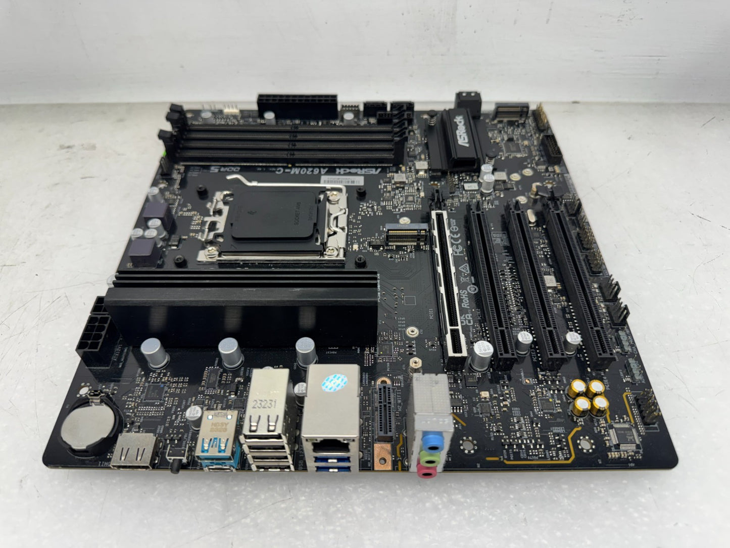 ASRock A620M-C Micro ATX Motherboard DDR5, Missing WIFI Module *Read**