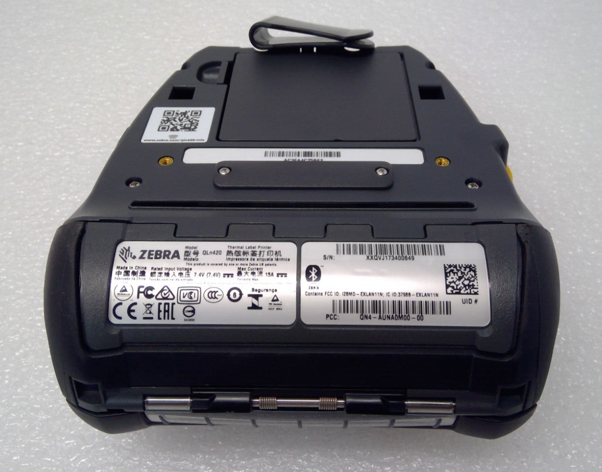 Zebra QLN420 Mobile Label Printer (QN4-AUNA0M00-00) With Battery