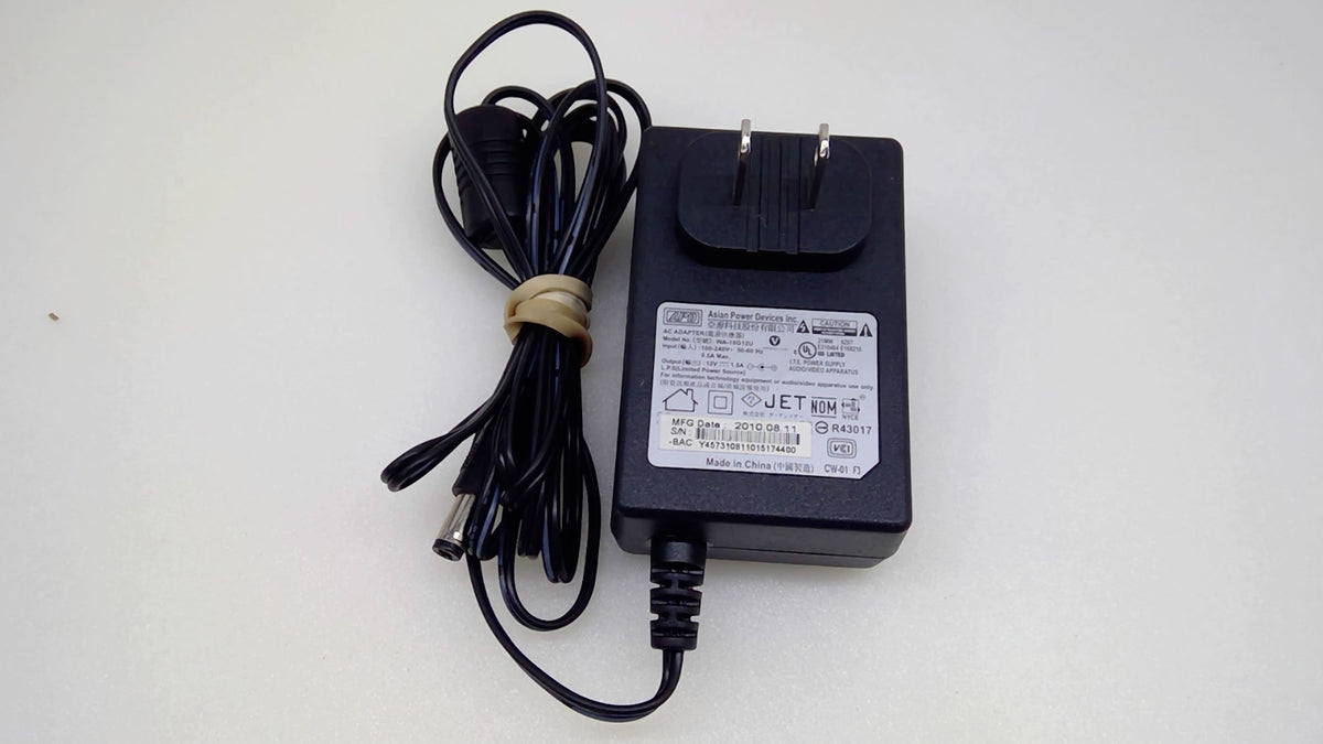 APD WA-18G12U 18W 12V 1.5A AC Adapter for WD Seagate Drives