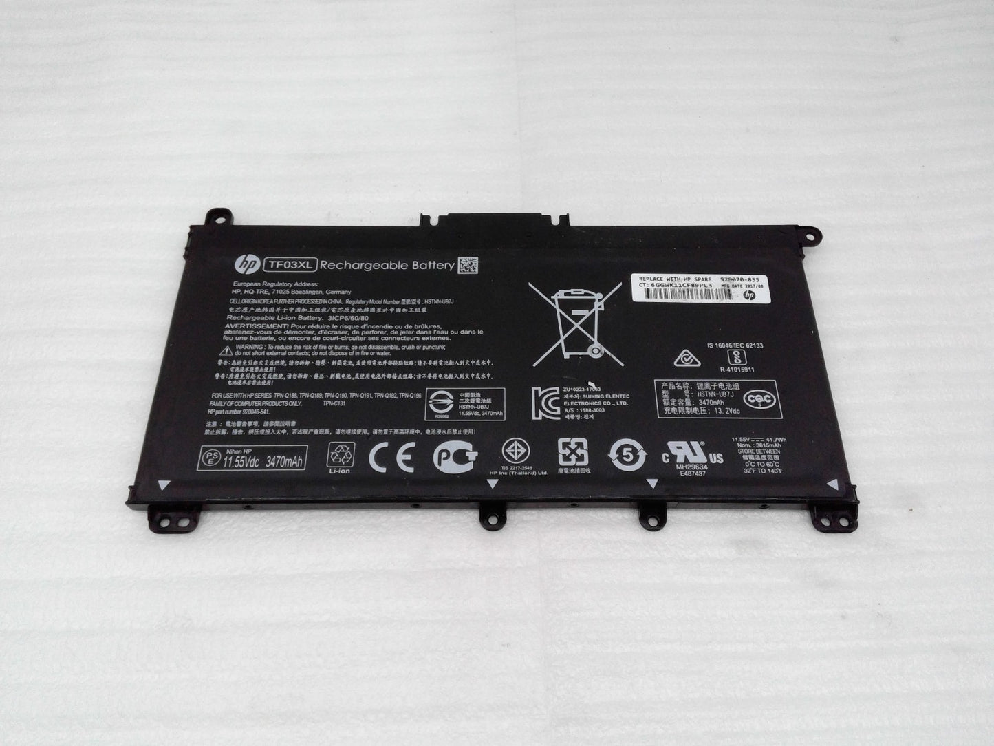 OEM TF03XL Battery For HP Pavilion 15-CC 15-CD 17-AR 920070-855 TF03041XL