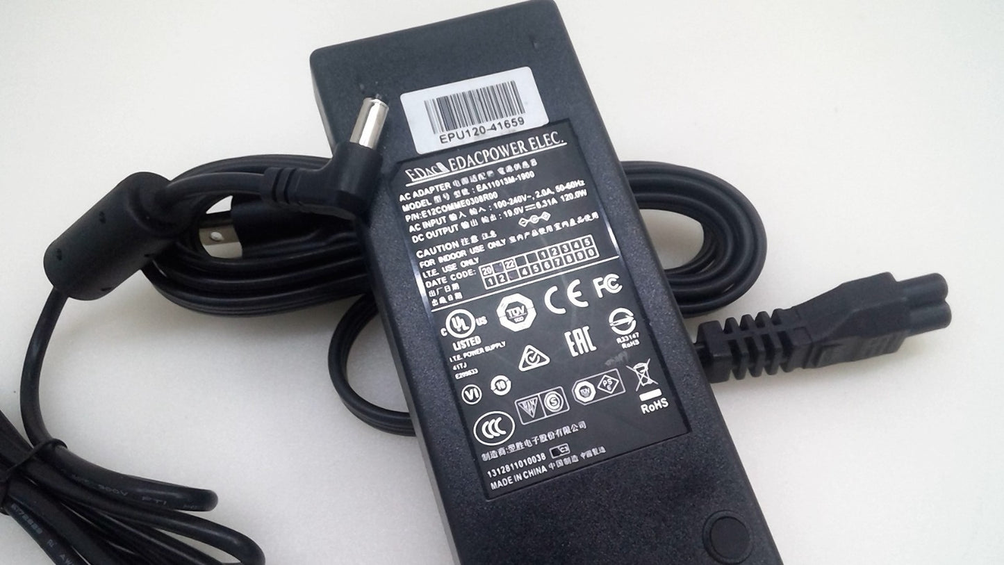 Genuine EDAC 120W AC Power Adapter EA11013M-1900 Charger 19V 6.31A 5.5x2.5mm