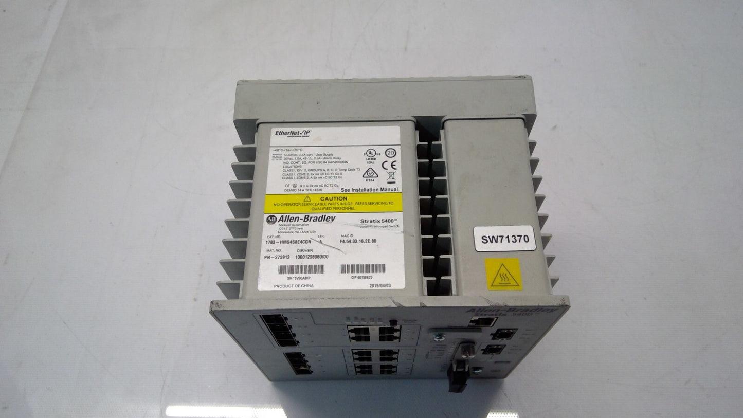 Allen-Bradley Ethernet Switch 1783-HMS4S8E4CGN AB EtherNet/IP Tap Module