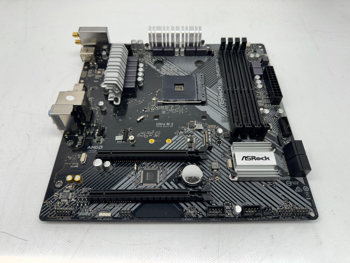 ASRock B450M/AC AMD AM4 Ryzen Motherboard mATX