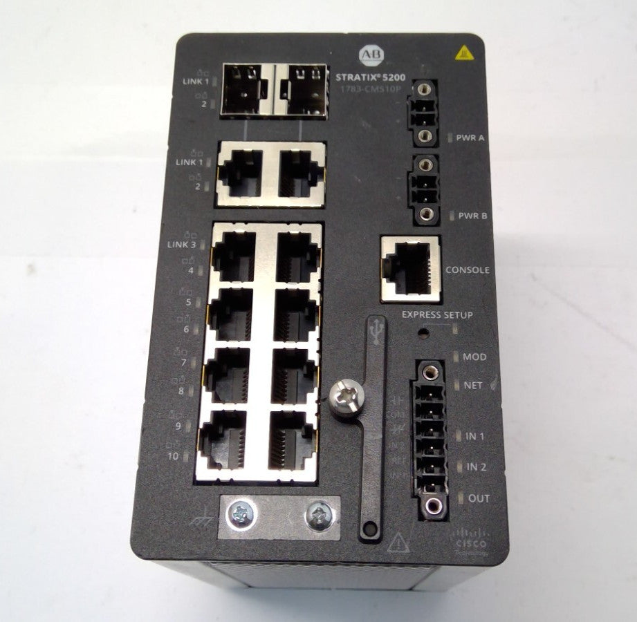 Allen Bradley 1783-CMS10P /A Stratix 5200 10-Pt Managed EtherNet Switch