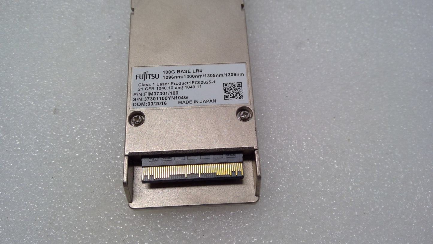 FUJITSU FIM37101/100 100G-LR4 100GBASE-LR4 SMF 10km 1296/1300/1305/1309nm