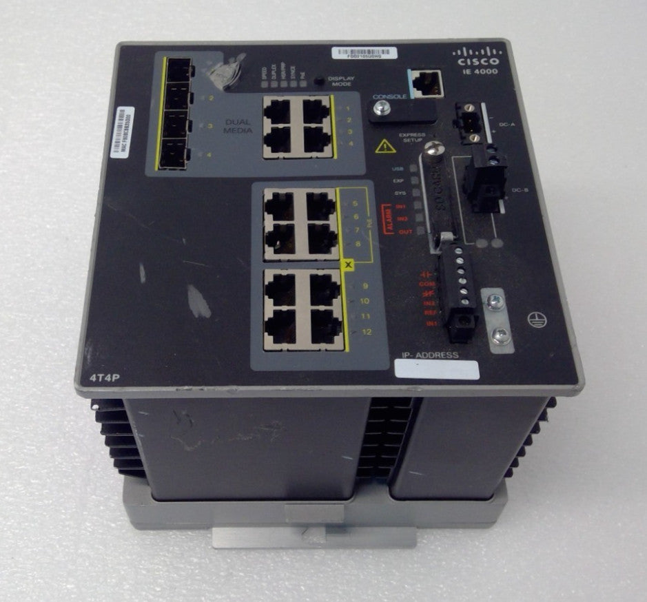 *Read* Cisco IE-4000-4T4P4G-E IE4000 Industrial Managed Ethernet Switch 12-Port