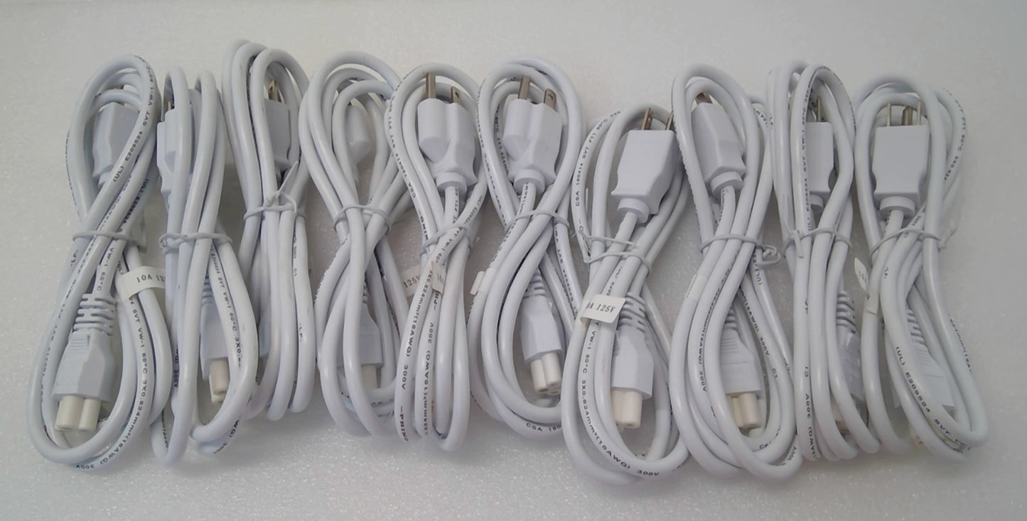 X10 PHINO 3 Prong Mickey Mouse AC Power Cord 10A 125V 300V UL E209524 SVT  60℃