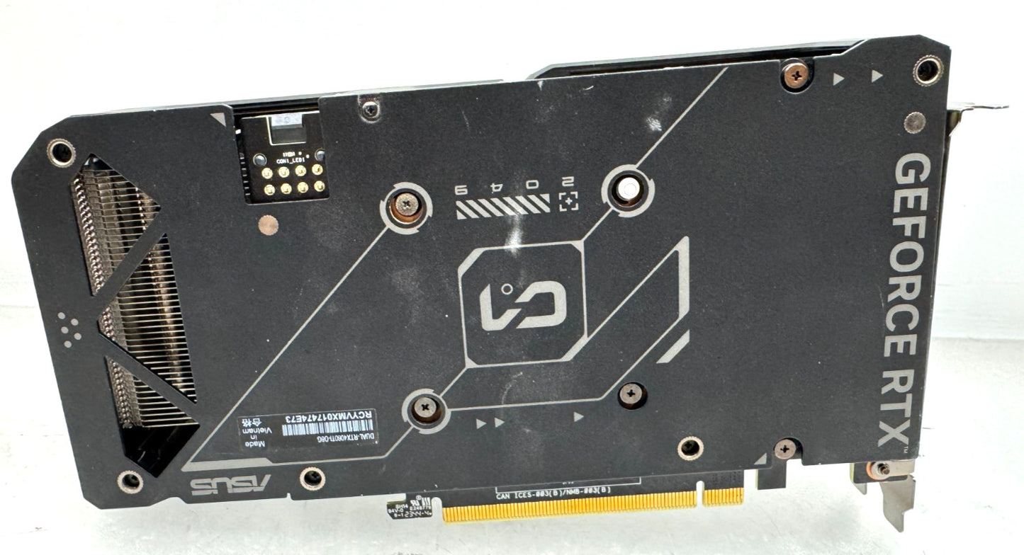 ASUS DUAL GeForce RTX 4060Ti 8GB GDDR6 V2 OC Edition Graphics card