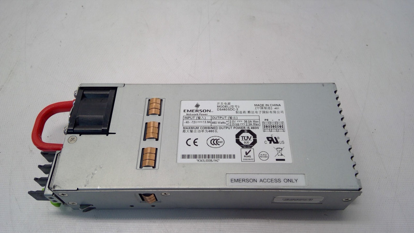 Emerson DS460SDC-3 DC POWER SUPPLY FOR: DCS 7150 7124SX 7050S 7050QX