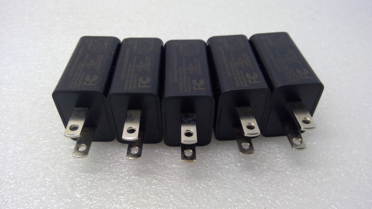 Lot of 5 USB Wall Charger 5V 2A 10W Power Adapter Block NO-FX2U-050200U USB-A