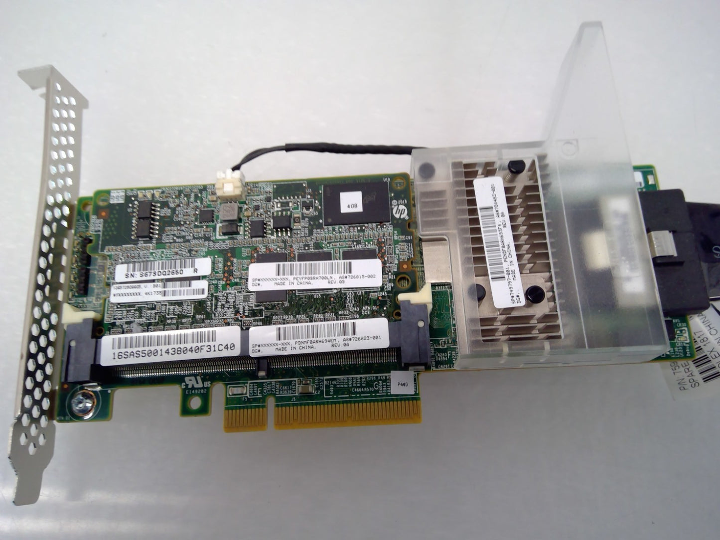 HP 749797-001 726823-001 Controller Smart Array 12G/s  P440 with 4GB FBWC Cable