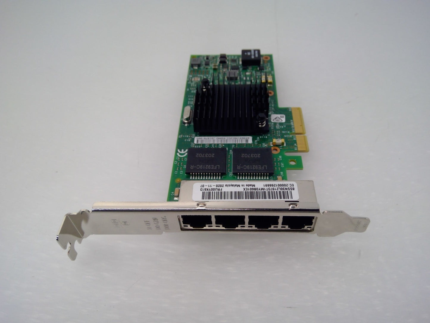 Lenovo IBM 00YK613 Intel I350-T4 1Gb 4-Port RJ-45 Base-T NIC Network Adapter