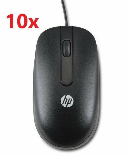 Lot of 10 Genuine HP 672652-001 (MOFYUO) 2 Button Wired USB Optical Mouse